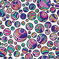 Abstract circles. Seamless pattern - 629727553