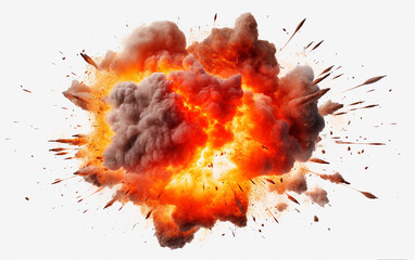 Image of explosion, concept image of transformation or innovation. Generative AI