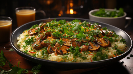 Savory Delight: Mushroom Risotto