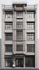 Obraz premium Orthographic Tokyo Japan Orthographic View Building.