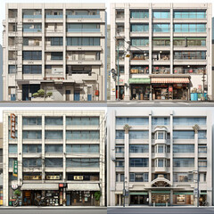 Orthographic Tokyo Japan Orthographic View Building.