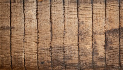 Wooden background banner, aged wood, brown wood, Generative AI