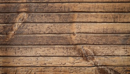 Fototapeta premium Wooden background banner, aged wood, brown wood, Generative AI