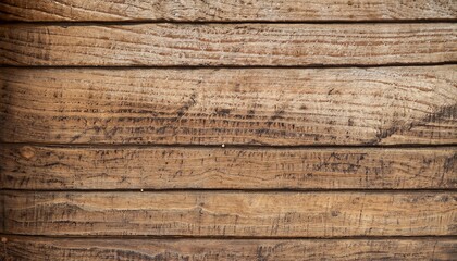 Wooden background banner, aged wood, brown wood, Generative AI