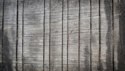 Wooden background banner, aged wood, gray wood, Generative AI