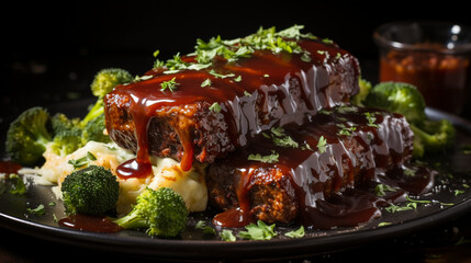 Savory Delight: Glazed Meatloaf Perfection