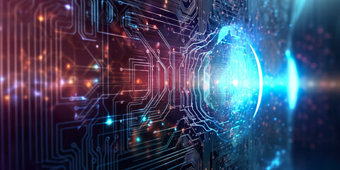 Network data protection background, conections cyberspace, representing tecnology information security, illustrative image programming codes, security concept, Abstract banner. generative ai.