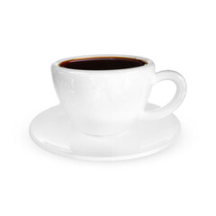 Blank Coffee Cup White Mockup with white background