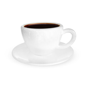 Blank Coffee Cup White Mockup with white background