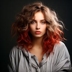 Fototapeta premium Portrait of a beautiful young woman