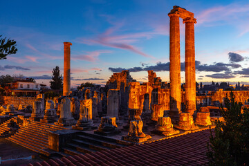 Temple of Apollo in Didyma antique city. Anatolia. Turkey