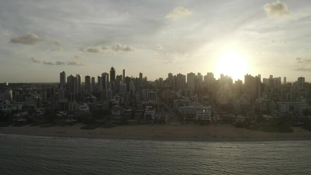 Orla de Jo&atilde;o Pessoa final de tarde