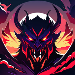 evil monster in the hell