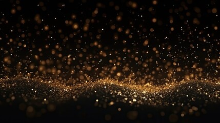 abstract background shining gold dust particle
