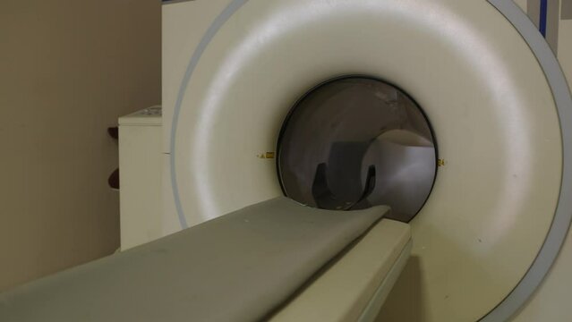 mri device, hospital mr room is empty, magnetic resonance