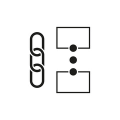 Relink websites icon. Vector illustration. EPS 10.