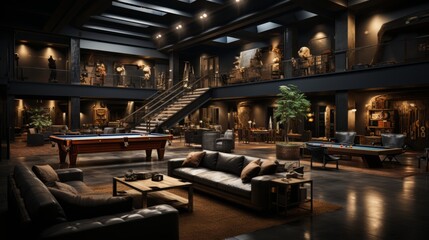 Nostalgic Glamour: Exploring Captivating Urban Interiors Enriched with Vintage Charm and Remnants of the Past, generative AI