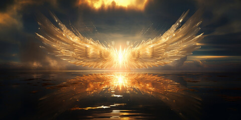 Heavenly Healing, Angel Wings in Serene Harmony