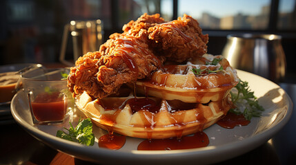 Irresistible Chicken and Waffles Delight