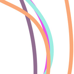 Colourful Squiggly Lines Background 