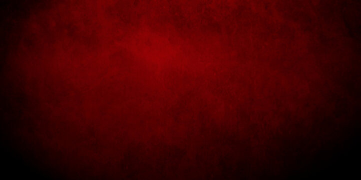 Red wall grunge texture hand painted watercolor horror texture background. red concrete dirty backdrop interior vintage and black watercolor background abstract texture with color splash design.