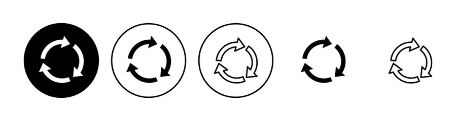 Recycle icon set. Recycling vector icon.