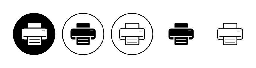 Print icon set. printer icon vector.