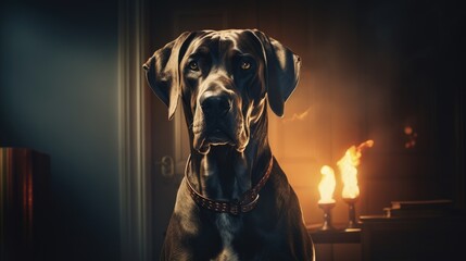 Great Dane dog 4k labrador retriever - obrazy, fototapety, plakaty