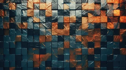 Foto op Plexiglas mosaic tiles texture an amazing photo background © King