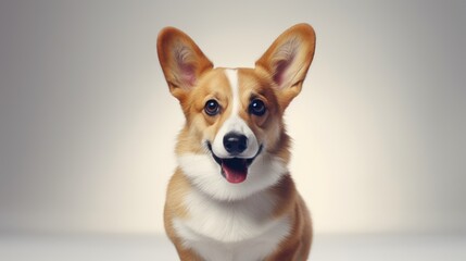 Pembroke Welsh Corgi dog 4k white background