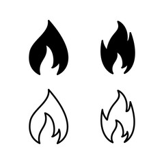 Fire icon vector. fire flame icon