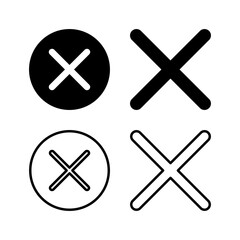 Obraz premium Close vector icon. Delete icon. remove, cancel, exit symbol.