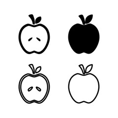Apple icon vector. apple symbol