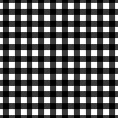 Black gingham pattern for dress print or table cloth