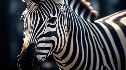 Fototapeta na wymiar close up of zebra