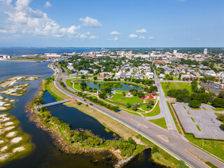 Aerial drone photo Veterans Memorial Park Pensacola