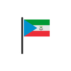 Equatorial Guinea flags icon set, Equatorial Guinea independence day icon set vector sign symbol