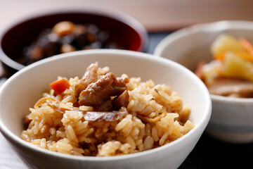 かしわめし　鶏飯