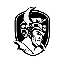 spartan warrior mascot logo