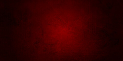 Vintage Grunge Red Texture Background Design With Black Border.