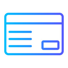 Parking card gradient icon