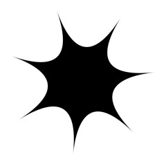 sparkling icon design element, Sparkling stars ornament black design template