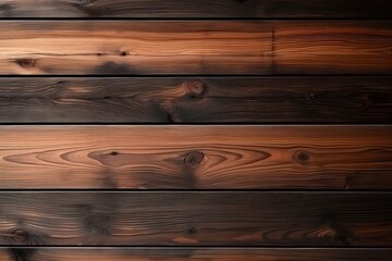 Natural Serenity: Dark Brown Wood Pattern for Design (Generative AI)