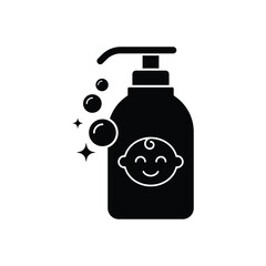 Baby shampoo icon design. isolated on white background. vector illustration
