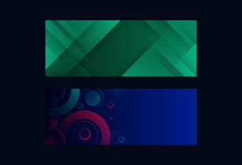 banner background. colorful, dark and blue , set collection, eps 10
