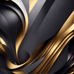 Exclusive Modern Background, Gold and Black Abstract Background