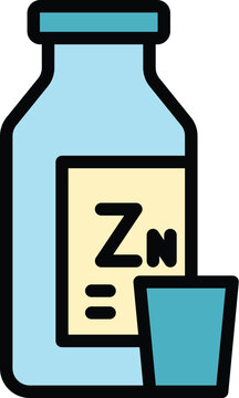 blue bottle medicine with glass clip art preview