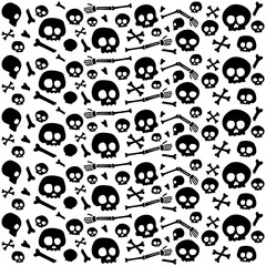 skull seamless pattern. skull pattern background. crossbones and skull pattern. skull print fabric.