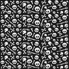 skull seamless pattern. skull pattern background. crossbones and skull pattern. skull print fabric.