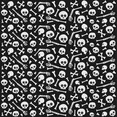 skull seamless pattern. skull pattern background. crossbones and skull pattern. skull print fabric.